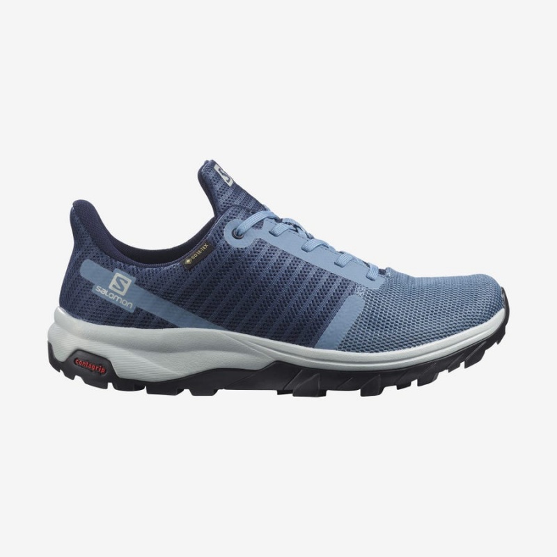 Zapatillas de Senderismo Salomon WoOUTBOUND PRISM GORE-TEX Mujer Azules | UY 2844HAP