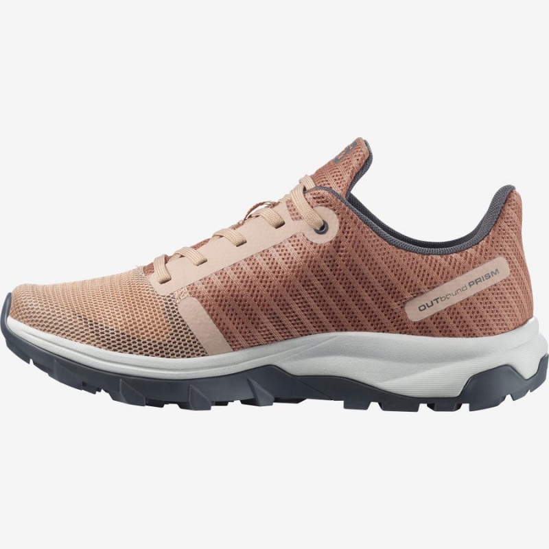 Zapatillas de Senderismo Salomon WoOUTBOUND PRISM Mujer Beige | UY 2813RVD