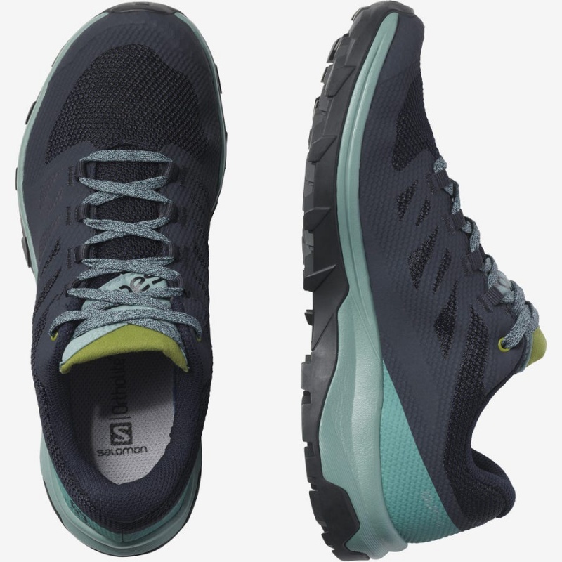 Zapatillas de Senderismo Salomon WoOUTLINE GORE-TEX Mujer Negras Verde | UY 2796DFM