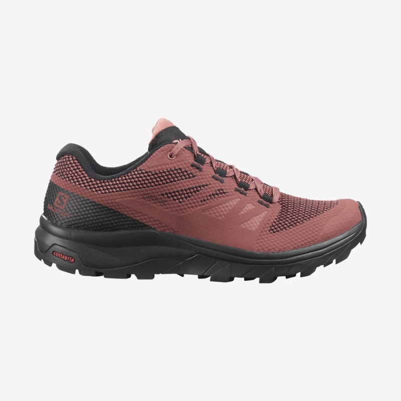 Zapatillas de Senderismo Salomon WoOUTLINE GORE-TEX Mujer Rojas | UY 2795SGL