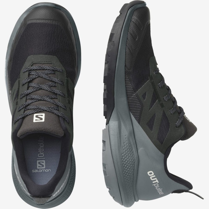 Zapatillas de Senderismo Salomon WoOUTPULSE GORE-TEX Mujer Gris Negras | UY 2841DFM