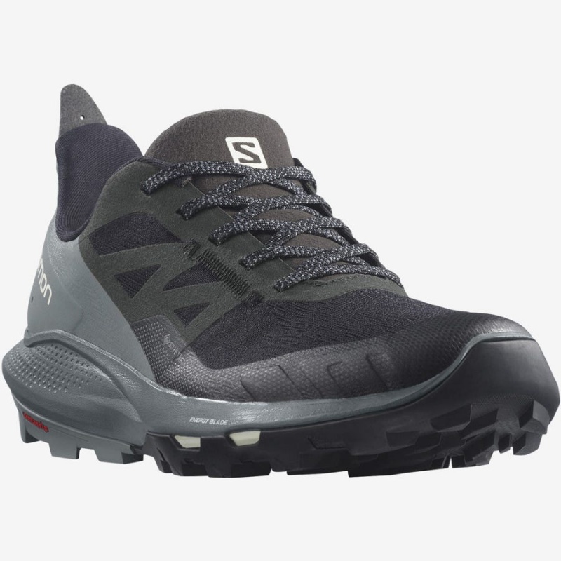 Zapatillas de Senderismo Salomon WoOUTPULSE GORE-TEX Mujer Gris Negras | UY 2841DFM