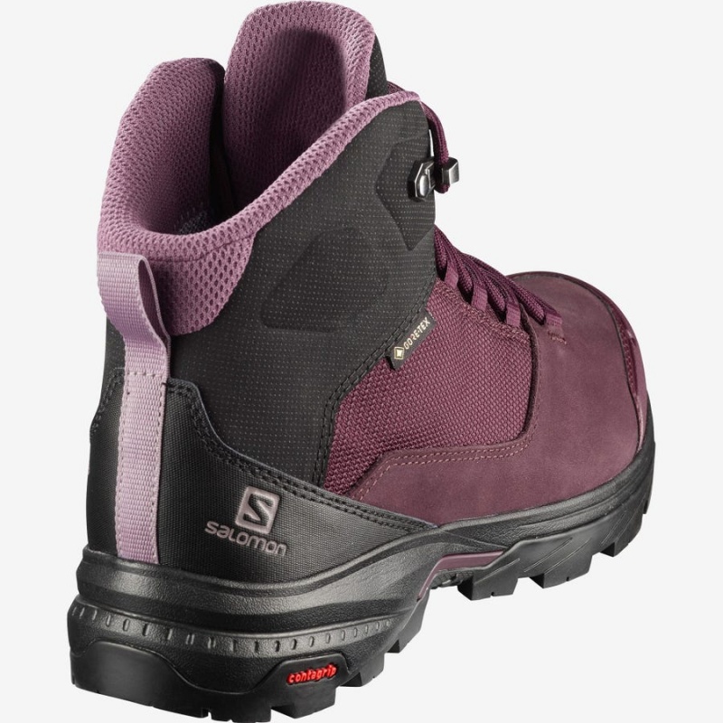 Zapatillas de Senderismo Salomon WoOUTWARD GORE-TEX Mujer Rojas | UY 2837QMA