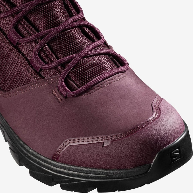 Zapatillas de Senderismo Salomon WoOUTWARD GORE-TEX Mujer Rojas | UY 2837QMA