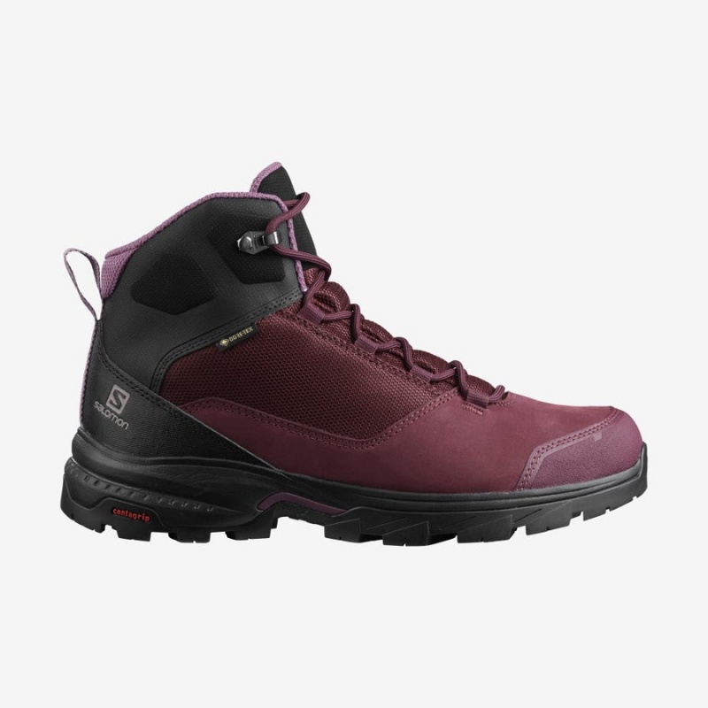 Zapatillas de Senderismo Salomon WoOUTWARD GORE-TEX Mujer Rojas | UY 2837QMA