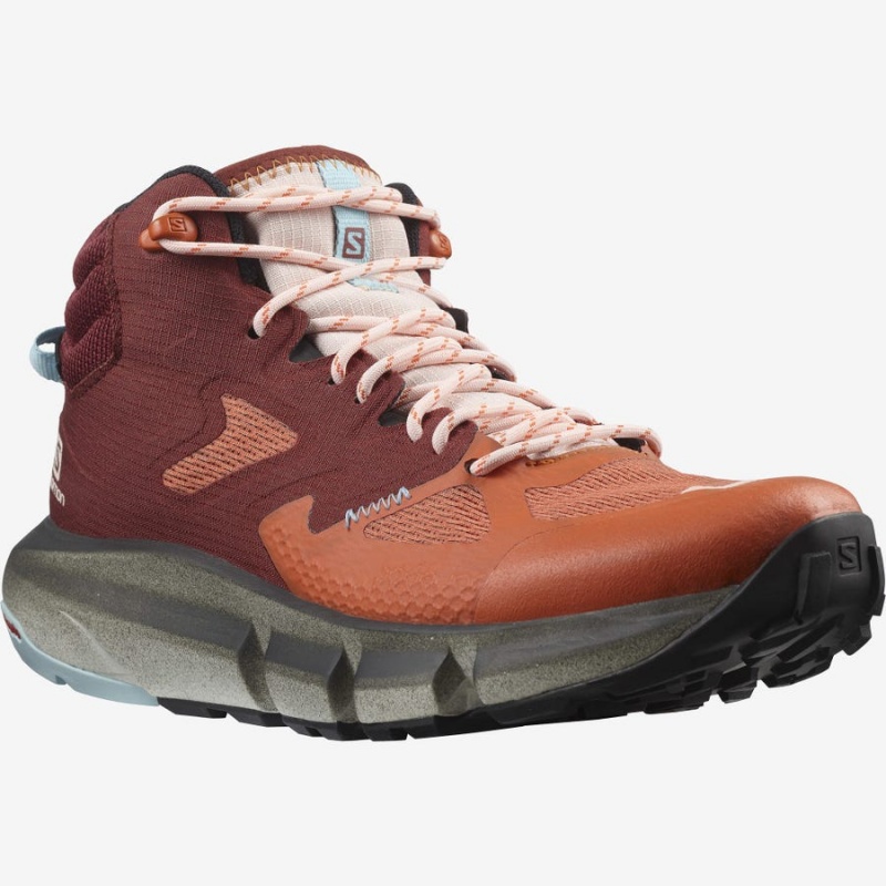 Zapatillas de Senderismo Salomon WoPREDICT HIKE MID GORE-TEX Mujer Naranjas | UY 2819PJJ