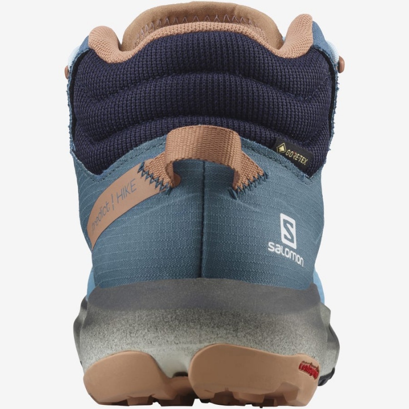 Zapatillas de Senderismo Salomon WoPREDICT HIKE MID GORE-TEX Mujer Azules | UY 2817ILH