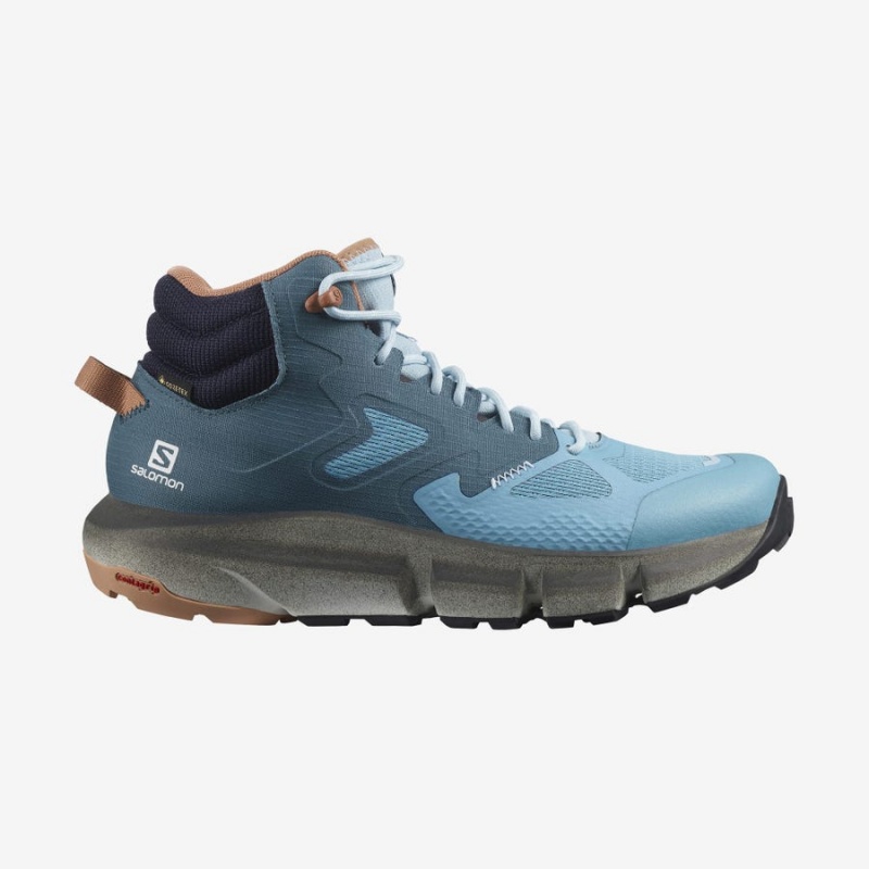 Zapatillas de Senderismo Salomon WoPREDICT HIKE MID GORE-TEX Mujer Azules | UY 2817ILH