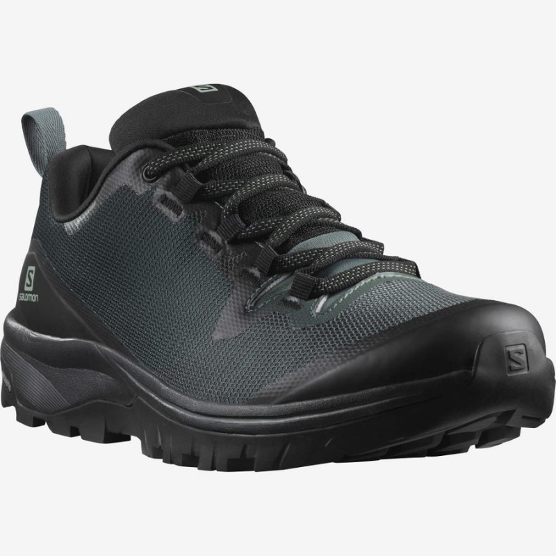 Zapatillas de Senderismo Salomon WoVAYA GORE-TEX Mujer Negras Verde Oliva | UY 2842FDN