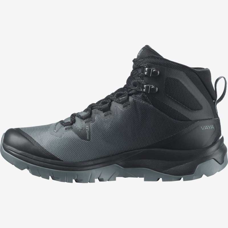 Zapatillas de Senderismo Salomon WoVAYA MID GORE-TEX Mujer Negras | UY 2802LIS