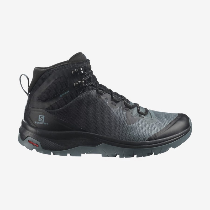 Zapatillas de Senderismo Salomon WoVAYA MID GORE-TEX Mujer Negras | UY 2802LIS