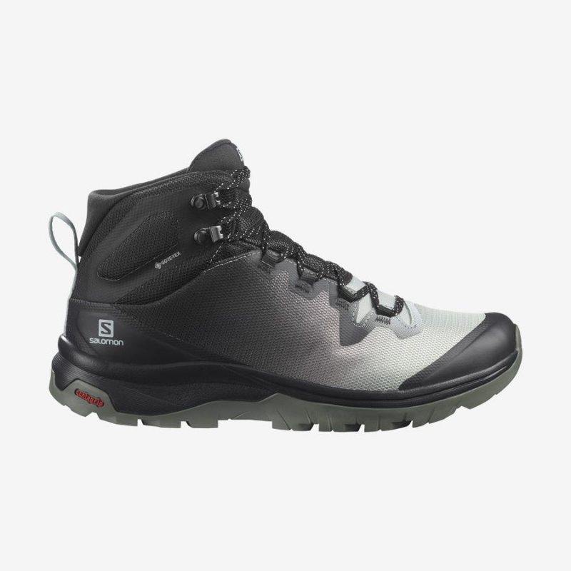 Zapatillas de Senderismo Salomon WoVAYA MID GORE-TEX Mujer Negras Blancas | UY 2801KOR