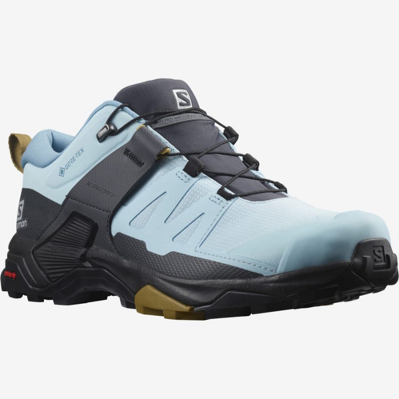 Zapatillas de Senderismo Salomon WoX ULTRA 4 GORE-TEX Mujer Negras Azules | UY 2823DFM