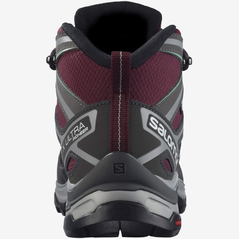 Zapatillas de Senderismo Salomon WoX ULTRA PIONEER MID CLIMASALOMON™ WATERPROOF Mujer Rojas | UY 2793JPQ