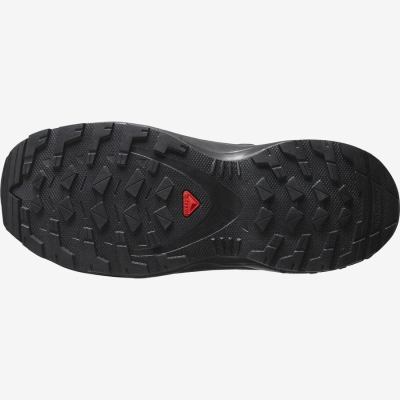 Zapatillas de Senderismo Salomon XA PRO V8 CLIMASALOMON™ WATERPROOF Niños Negras | UY 2039QMA