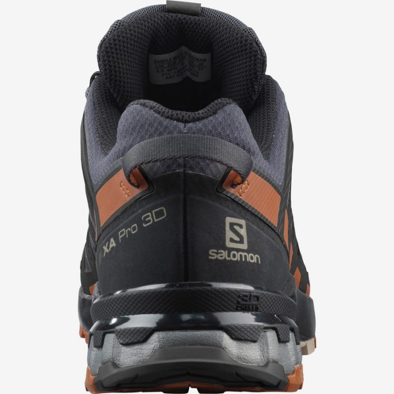 Zapatillas de Senderismo Salomon XA PRO 3D V8 GORE-TEX WIDE Hombre Negras | UY 3624HAP