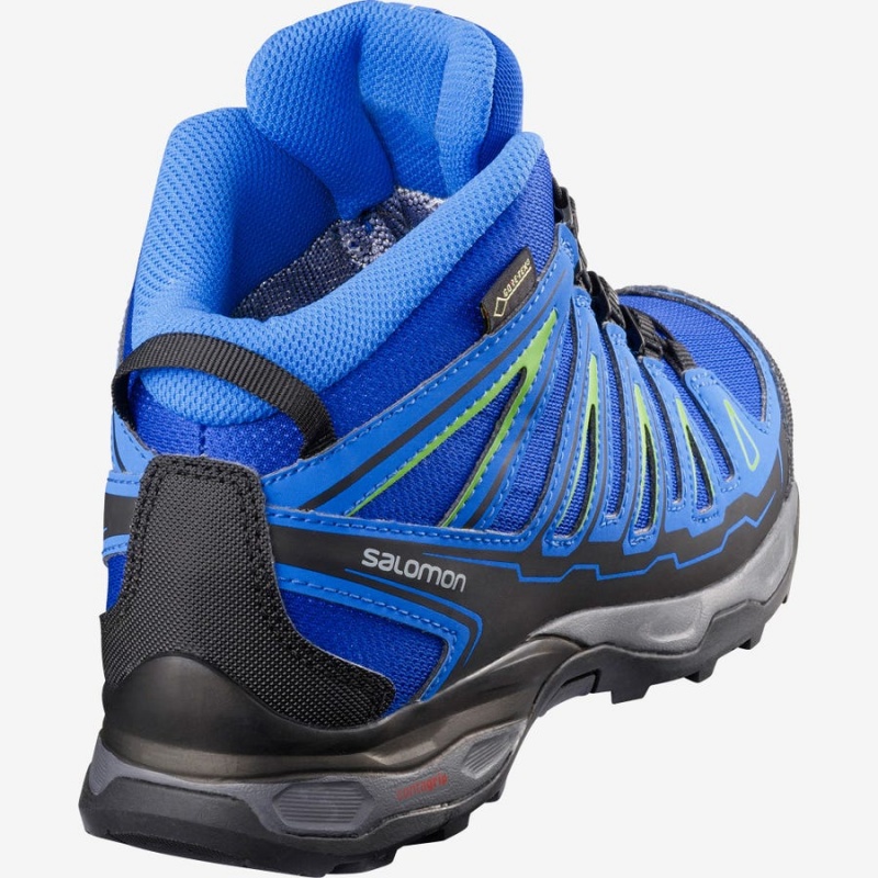 Zapatillas de Senderismo Salomon X-ULTRA MID GORE-TEX GTX J Niños Azules | UY 2034CTV