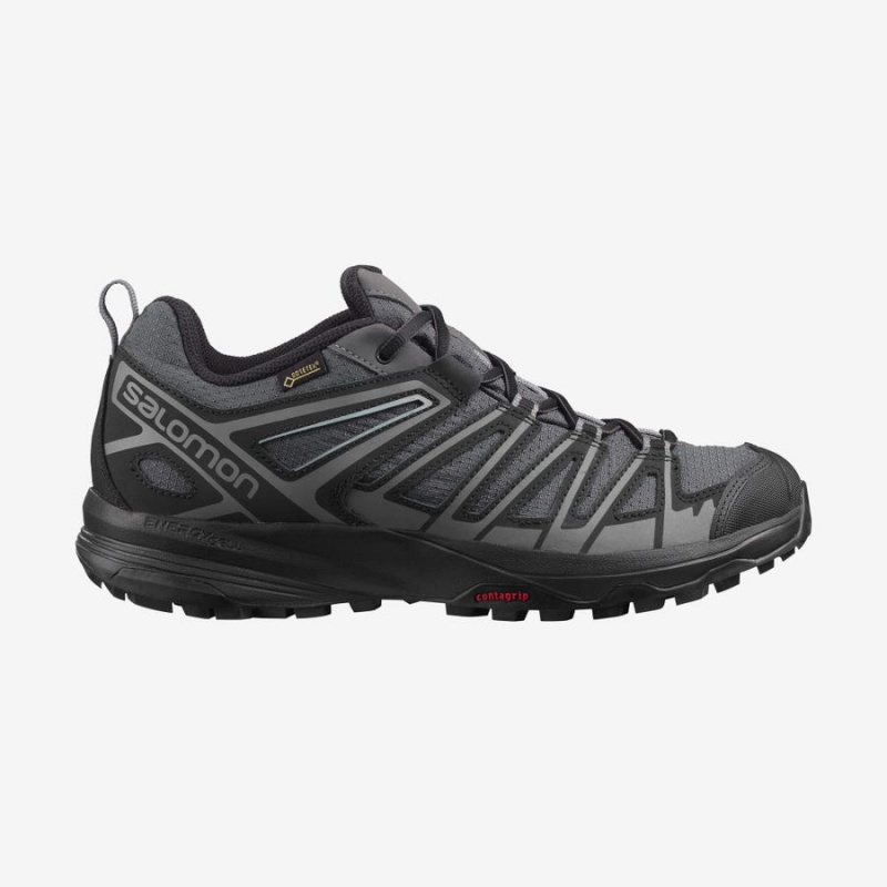 Zapatillas de Senderismo Salomon X CREST GORE-TEX Hombre Negras | UY 3618WNB