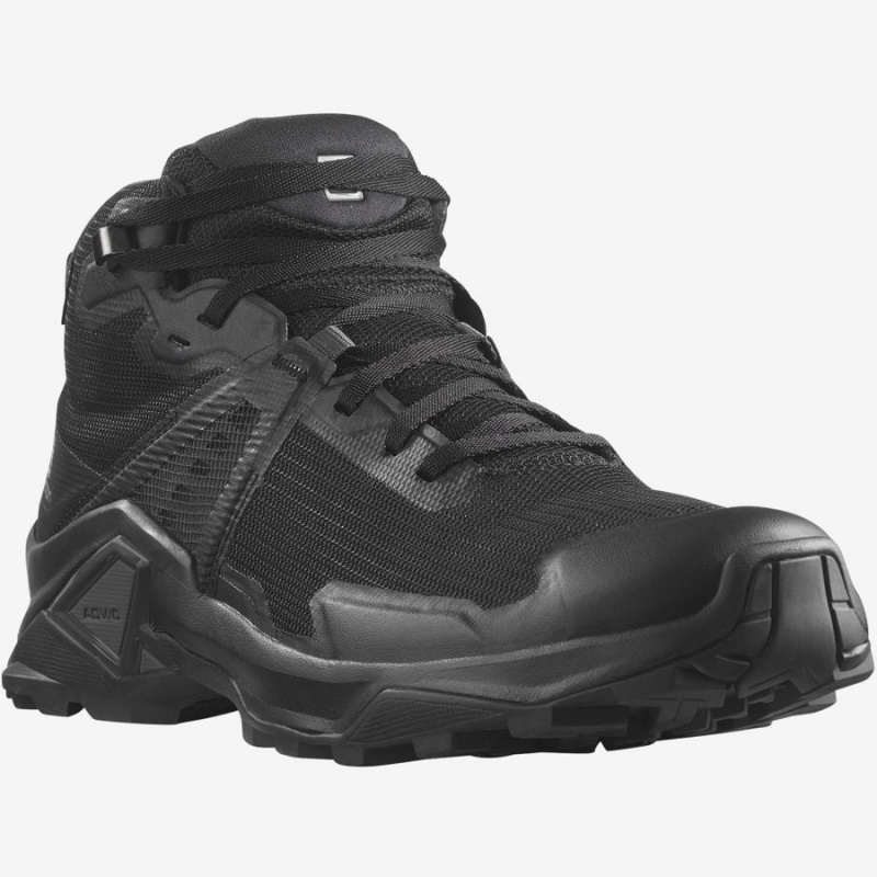 Zapatillas de Senderismo Salomon X RAISE 2 MID GORE-TEX Hombre Gris Negras | UY 3553GSO