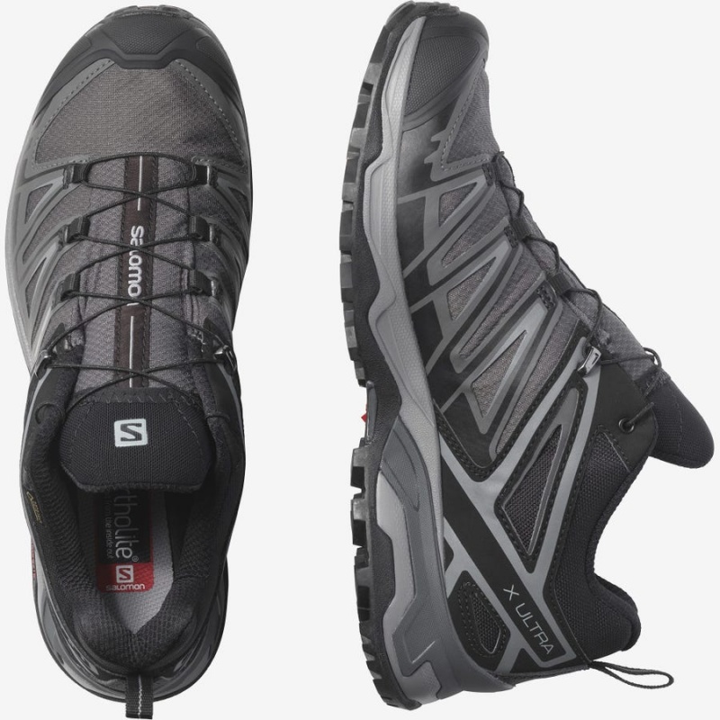 Zapatillas de Senderismo Salomon X ULTRA 3 GORE-TEX Hombre Gris | UY 3604FDN