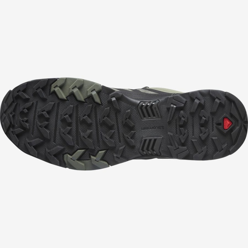 Zapatillas de Senderismo Salomon X ULTRA 4 GORE-TEX Hombre Verde Oliva Negras | UY 3592EBC