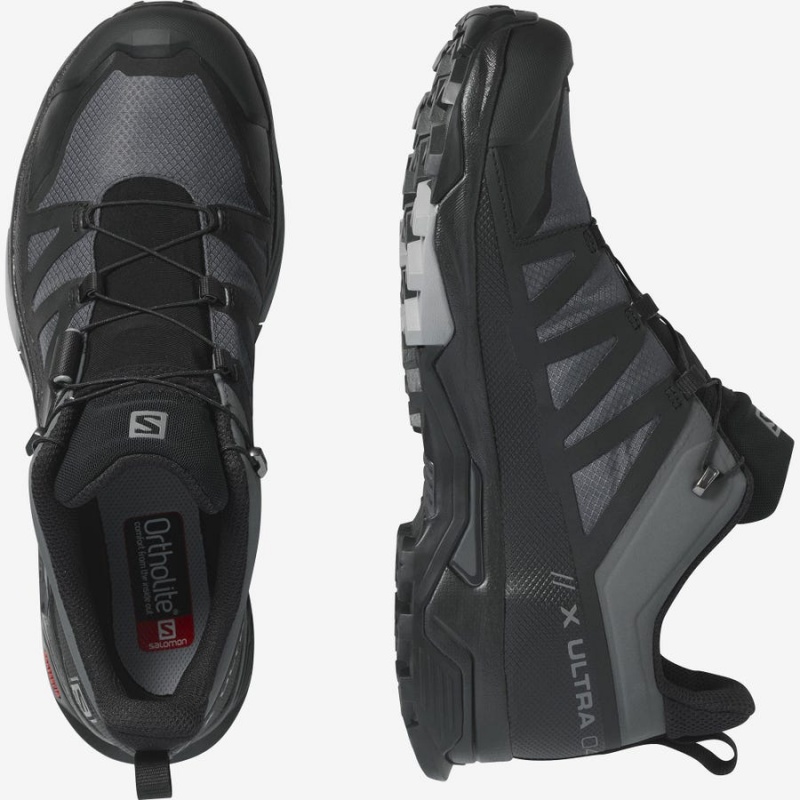 Zapatillas de Senderismo Salomon X ULTRA 4 GORE-TEX Hombre Gris Negras | UY 3591WNB