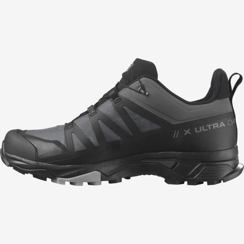 Zapatillas de Senderismo Salomon X ULTRA 4 GORE-TEX Hombre Gris Negras | UY 3591WNB