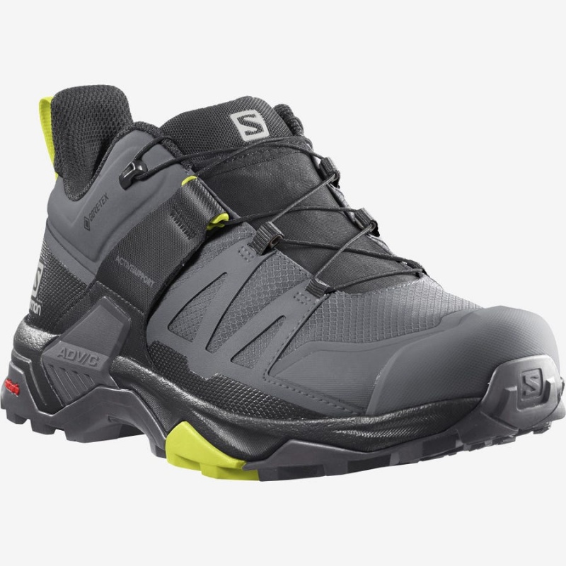 Zapatillas de Senderismo Salomon X ULTRA 4 GORE-TEX Hombre Plateadas | UY 3589MQZ