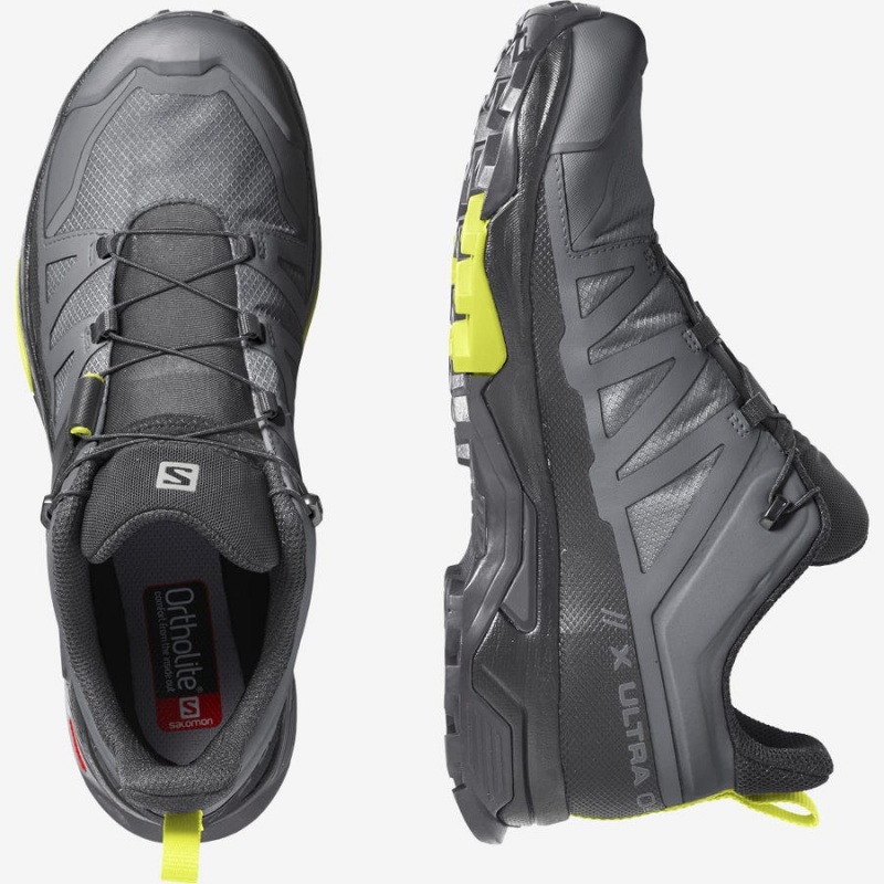 Zapatillas de Senderismo Salomon X ULTRA 4 GORE-TEX Hombre Plateadas | UY 3589MQZ