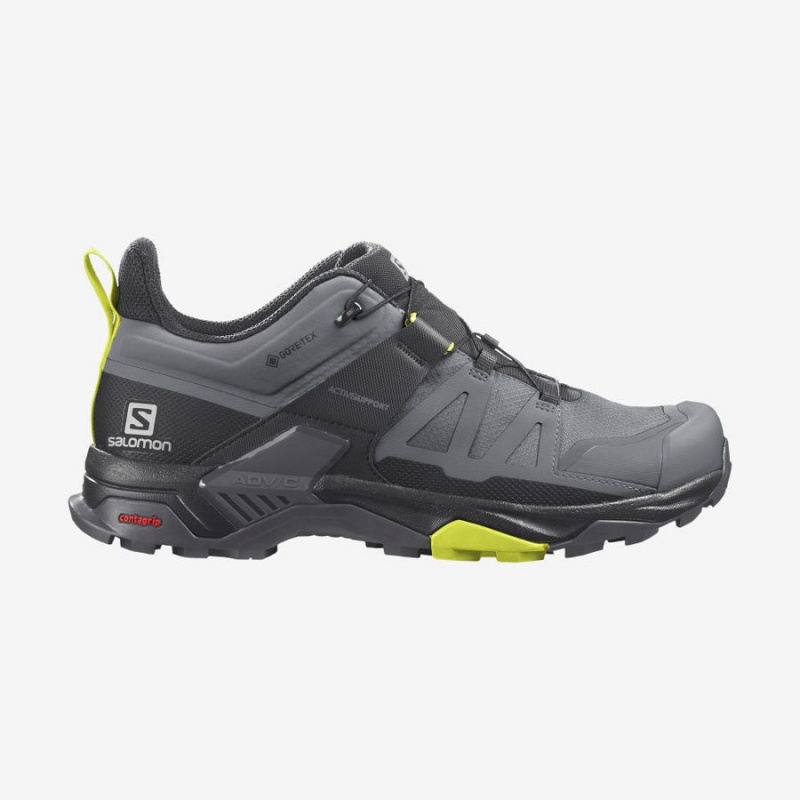 Zapatillas de Senderismo Salomon X ULTRA 4 GORE-TEX Hombre Plateadas | UY 3589MQZ