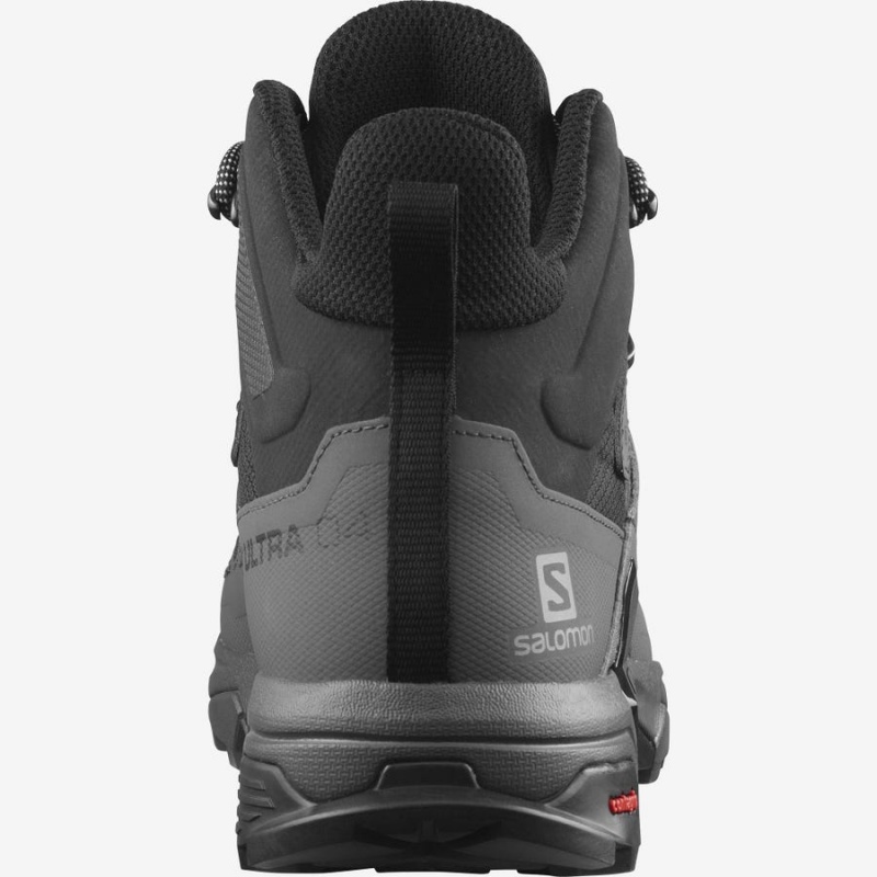 Zapatillas de Senderismo Salomon X ULTRA 4 MID WIDE GORE-TEX Hombre Negras Azules | UY 3623GSO