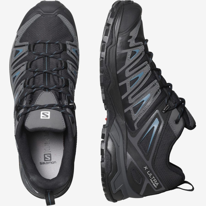 Zapatillas de Senderismo Salomon X ULTRA PIONEER CLIMASALOMON™ WATERPROOF Hombre Negras | UY 3556KOR