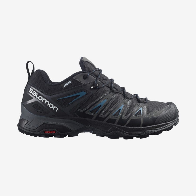 Zapatillas de Senderismo Salomon X ULTRA PIONEER CLIMASALOMON™ WATERPROOF Hombre Negras | UY 3556KOR